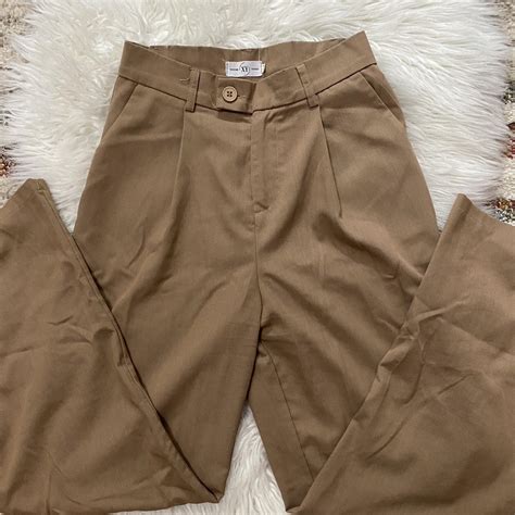 Design XY Vogue Trousers pleated front, straight... - Depop