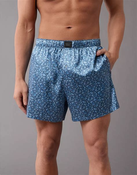 AEO Men's Floral Satin Pocket Boxer Short | American Eagle