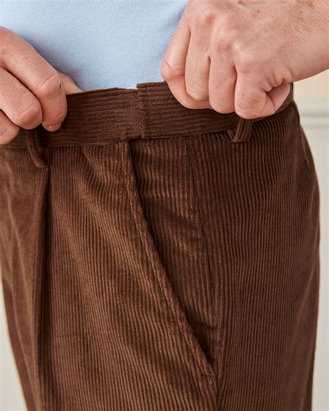 Cotton Traders Men's Flat Front Cord Trousers in Brown | Cord trousers ...