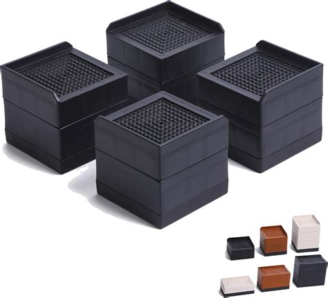 Amazon.com: C CRYSTAL LEMON Bed Riser 8-inch Heavy-Duty – 8-Pcs ...