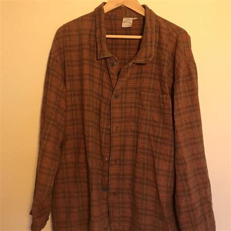 urban renewal brown flannel shirt size L two types... - Depop