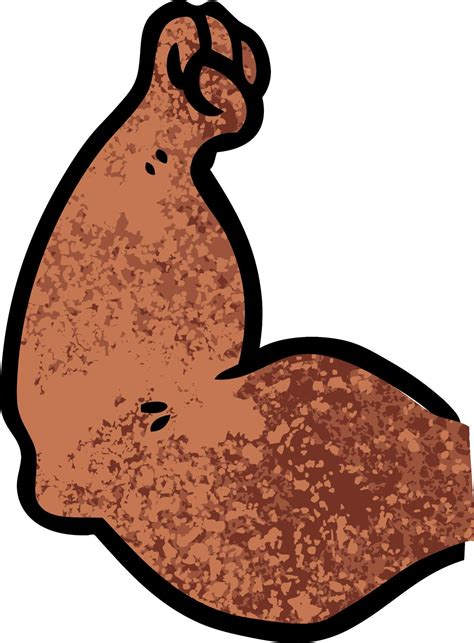 cartoon strong arm 12368338 Vector Art at Vecteezy