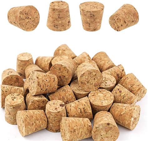 Amazon.com: Anjmd 120 Pieces 8 Sizes Assorted Cork Stoppers Small Wood ...