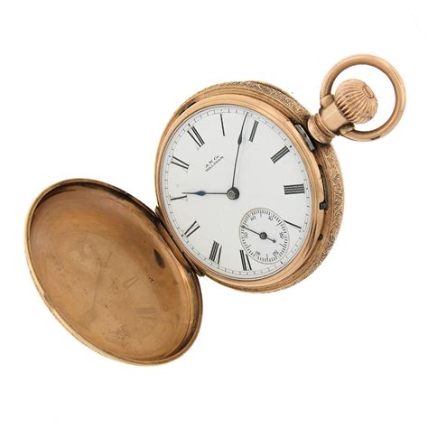 Antique American Waltham Royal Grade 11j 8s Pocket Watch 14k Gold Full ...