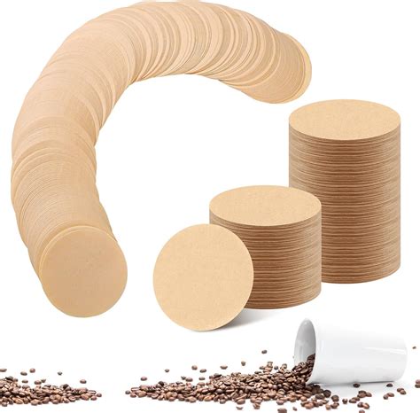 Amazon.com: 600Pcs Unbleached Coffee Filters, Replacement Round Coffee ...