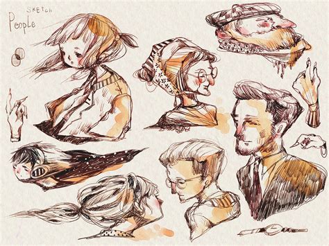 people sketch on Behance | Sketches of people, Sketches, Illustration