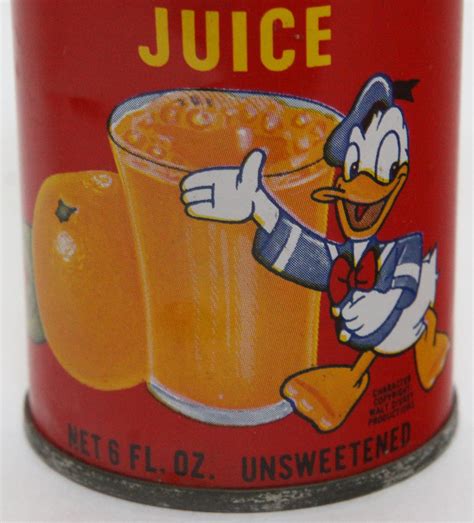 Vintage 1970s Donald Duck Orange Juice Can 6 Fl Oz USA Lake Wales FL - Etsy