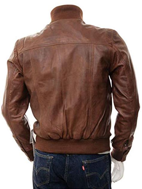 Men's Soft Lambskin Bomber Leather Jacket