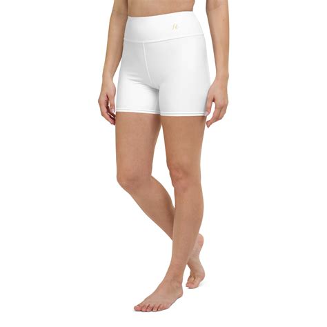 White Yoga Shorts, White Shorts, White Spandex Shorts, Workout Wear ...