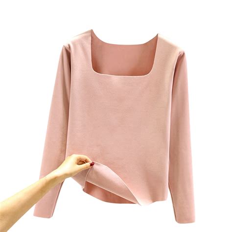 Shpwfbe Thermal Underwear for Women Thermal Shirts for Women Women ...