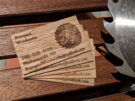 Wood Business Cards One Sided Business Cards Laser - Etsy Canada