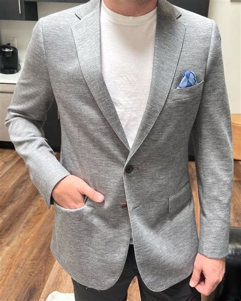 Pin by Liisa Lister on Men: Stretch Knit Blazers | Knit blazer, Sport ...