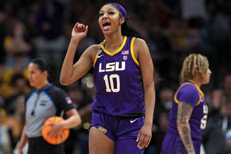 LSU's Angel Reese talks historic win, gets surprise reunion with cousin — UConn's Jordan Hawkins ...