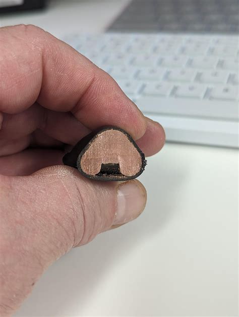 Cross Section of a 4/0 wire lug dimple crimp : r/CamperVans