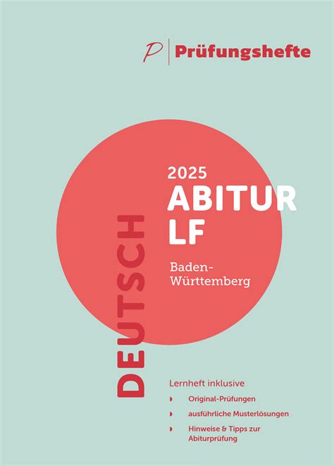 Abitur Deutsch LF 2025 BW | Prüfungshefte