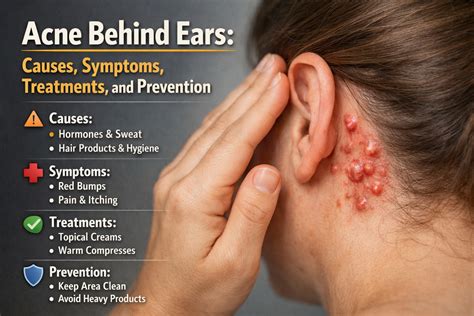 Acne Behind Ears Causes Prevention and Treatment Tips