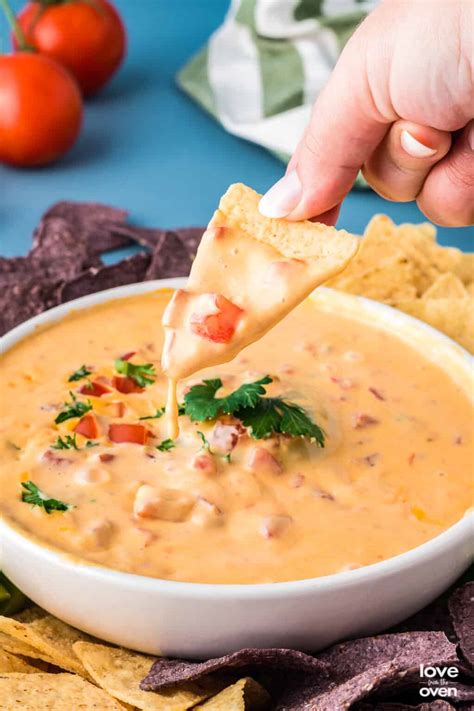 Velveeta Rotel Dip (Easy Queso) - Love From The Oven