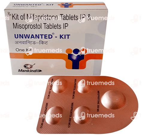Unwanted Kit 200 Mg200mcg Tablet 1 - Uses, Side Effects, Dosage, Price ...