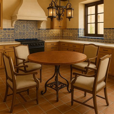 Spanish Mission Copper Dining Table | Artistry & Heritage - Rustica House