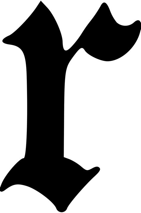 Lower Case Letter R Clipart