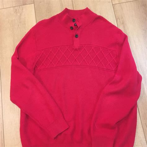 Chaps Men's Red Jumper | Depop