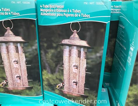 StyleCraft 4-Tube Bird Feeder | Costco Weekender