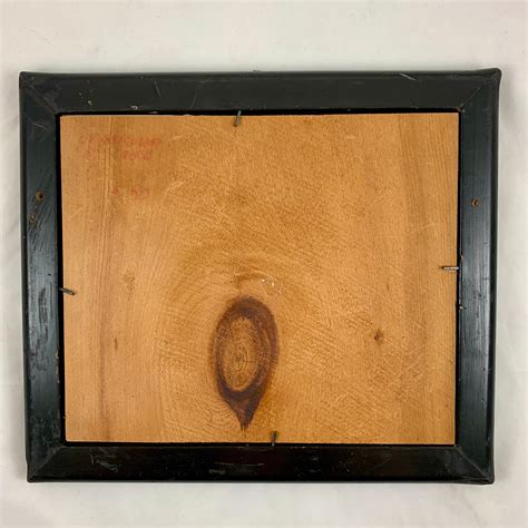 Siglo XIX Cuadro inglés enmarcado de Decalomanía Decoupage y Acuarela ...