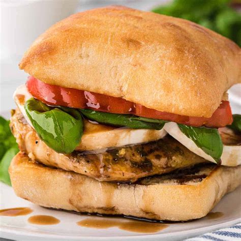 Chicken Sandwich On Ciabatta Bread