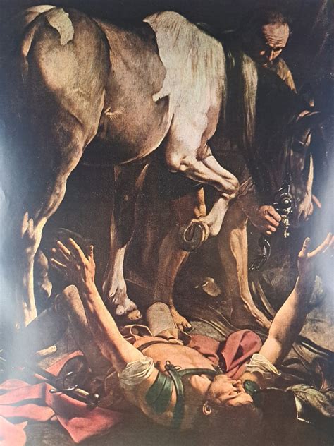 1960 Caravaggio Print The Conversion of Saint Paul 8" X 10" Fine Art ...