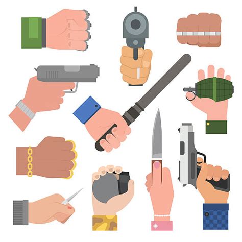 250+ Hand Holding Handgun Clip Art Stock Illustrations, Royalty-Free ...