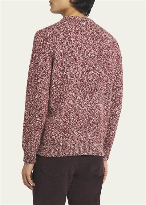 Agnona Men's Cashmere-Wool Jersey Crewneck Sweater - Bergdorf Goodman