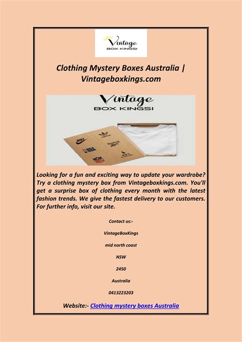 PPT - Clothing Mystery Boxes Australia | Vintageboxkings.com PowerPoint ...