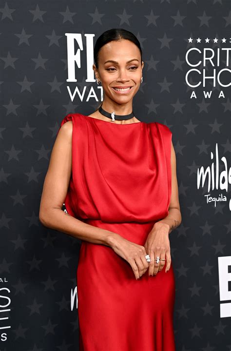 Zoe Saldaña Stuns in Red—and Surprises With an Open Back—at the 2025 ...