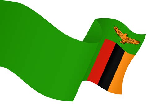 Zambia flag wave 47430232 PNG