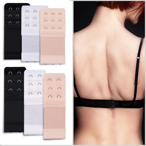 Ouligay 6Pcs Women Bra Extender 3 Hook 3 Rows 2 Hook Bra Strap ...