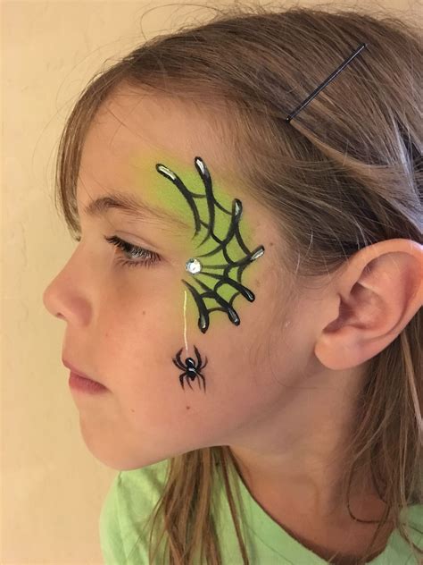 Spider Web | Face painting halloween, Easy halloween face painting ...