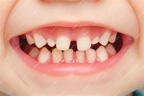 Premium Photo | Unhealthy milk teeth with caries decay highlighting ...