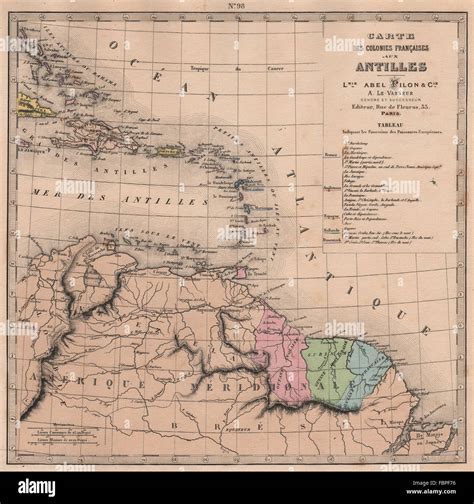 FRENCH WEST INDIES/ANTILLES FRANÇAISES Iles au/sous le vent. LE VASSEUR ...
