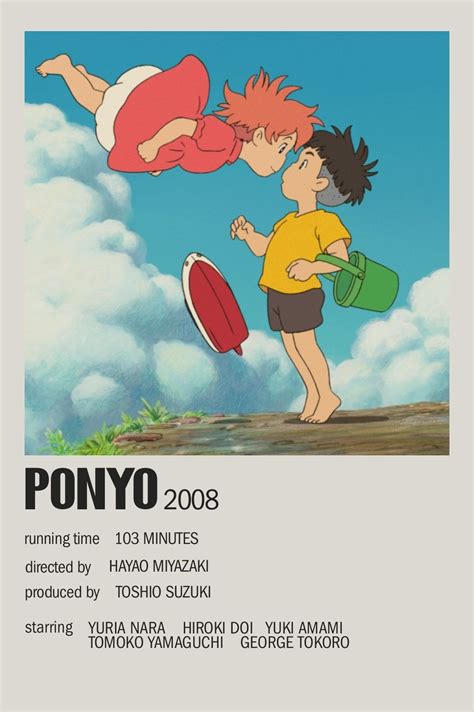 Ponyo movie poster | Studio ghibli poster, Ponyo anime, Anime printables
