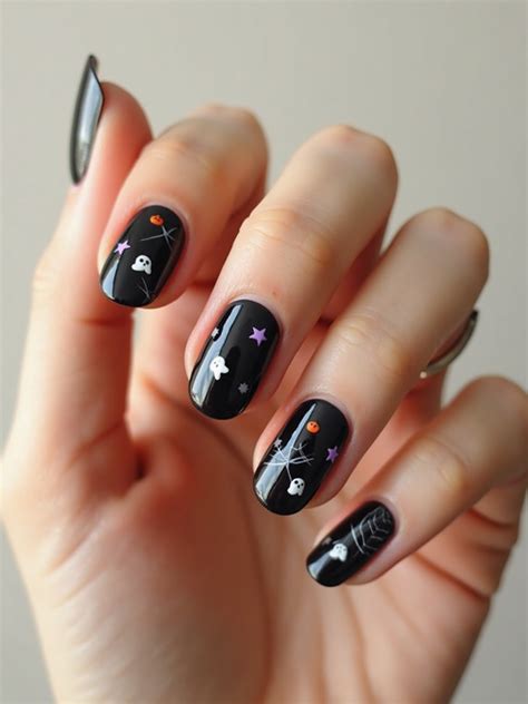 17 Short Halloween Nails That Prove Scary Can Be Cute