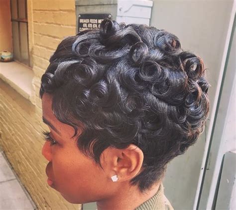 7+ Wonderful Pinned Curls Short Hairstyles Black Hair