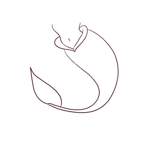 How to draw a mermaid tail - Draw Cartoon Style!