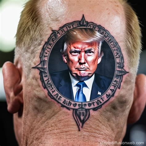 Trump with Putin Tattoo | Stable Diffusion Online