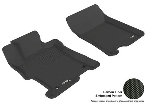 3D MAXpider L1HD00811509 Floor Mat Set; Black; Carbon Fiber Texture ...