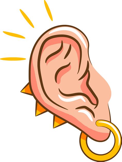 Ear listening graphic clipart design 19806288 PNG