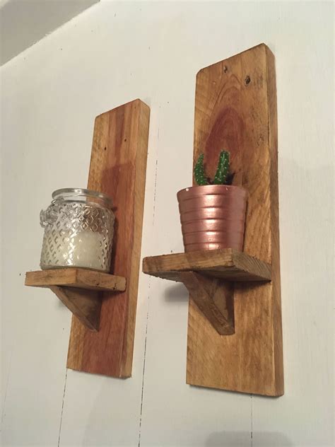 Rustic Shabby Chic Wall Candle Holder - Sconce - Farmhouse Shabby Chic ...