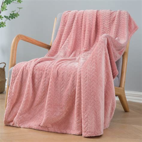 Mainstays Fleece Plush Throw Blanket, Pink Floral, Standard Throw ...