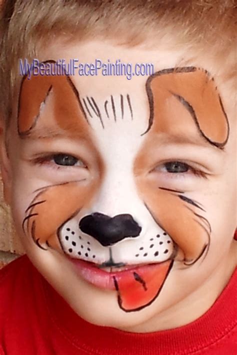 Simple Face Painting Dog – Warehouse of Ideas