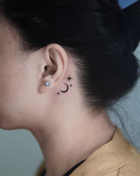 40+ Creative Behind the Ear Tattoo Ideas That Look Great | Behind ear ...