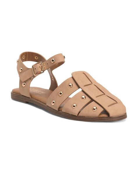 TJ Maxx Studded Fisherman Sandals For in Pink | Lyst